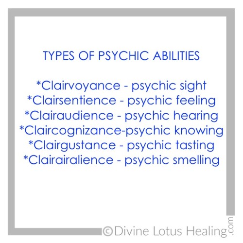 Divine Lotus Healing | Types of Psychic Abilities