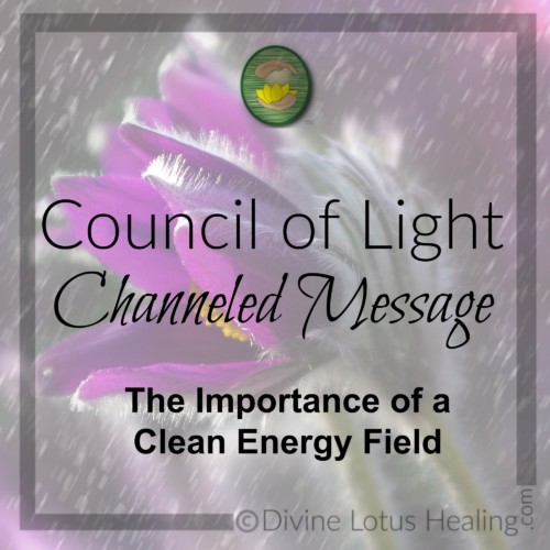 Divine Lotus Healing Council of Light Channeled Message The Importance of  Clean Energy Field