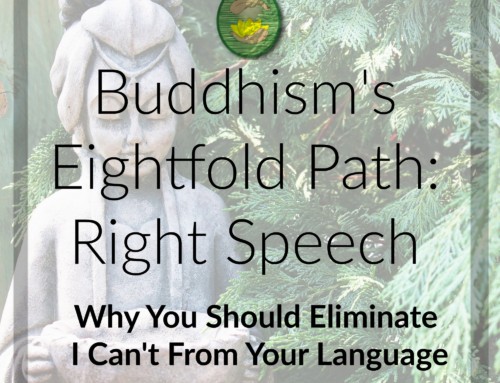 Buddhism’s Eightfold Path, Right Speech: Eliminating I Can’t