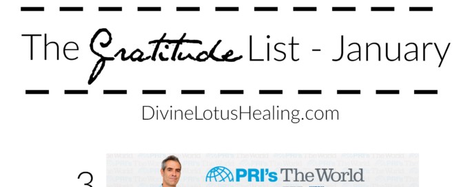 Divine Lotus Healing Gratitude List January